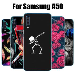 Ốp điện thoại mềm in họa tiết bắt mắt cho Samsung Galaxy A50