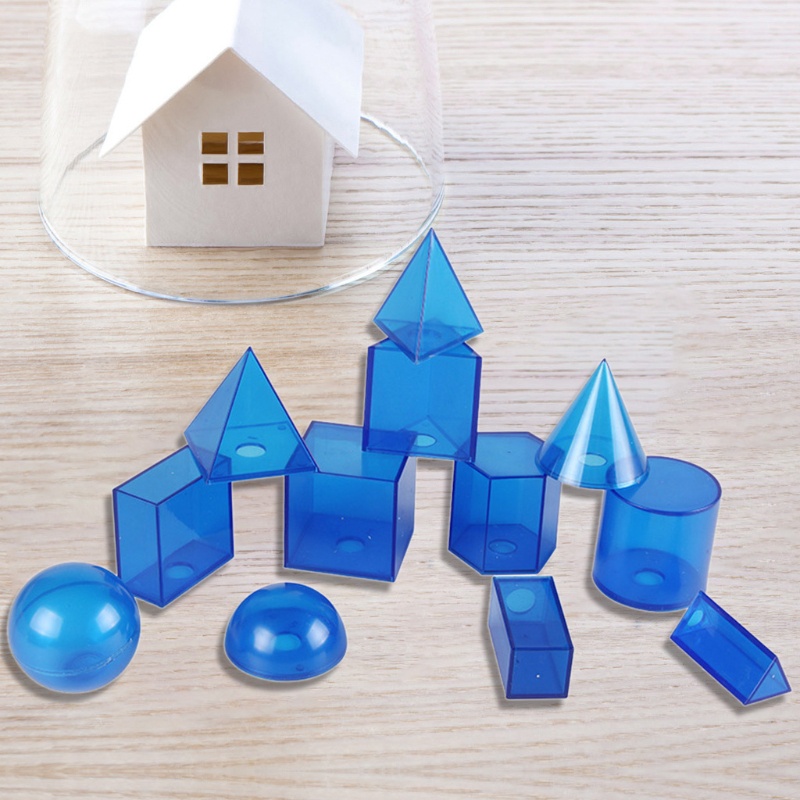 Set 12 Khối Lập Phương Hình Nón Đồ Chơi Cho Bé