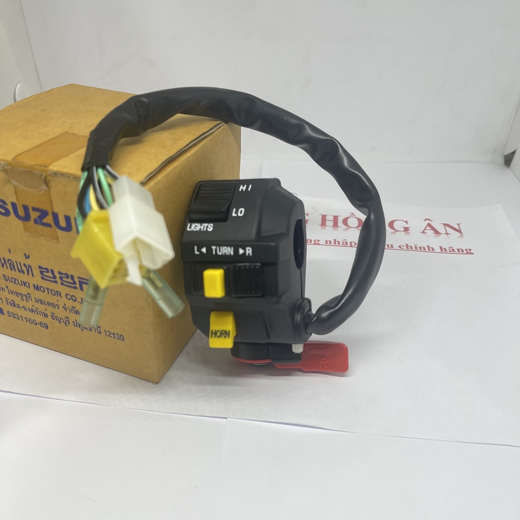 Cùm công tắc Satria 120, Viva 110, RGV 120, RGX  nhập khẩu chính hãng Suzuki Thailand - PT HỒNG ÂN
