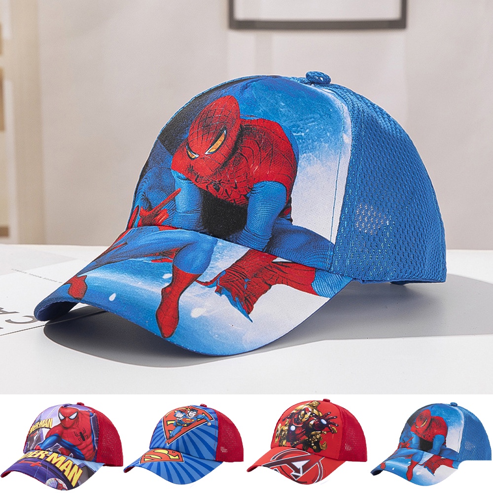 Mũ Lưỡi Trai In Họa Tiết Hoạt Hình Siêu Anh Hùng Cho Bé