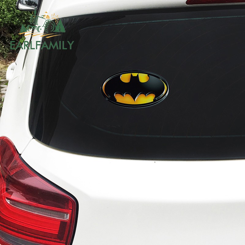 Earlfamily Đề Can vinyl Dán Trang Trí Xe Hơi Hình logo Siêu Anh Hùng batman Vui Nhộn Chống Thấm Nước