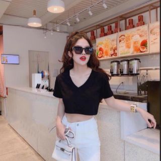 ÁO CROPTOP TIM (from rộng)
