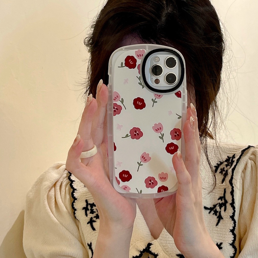 Flower small fresh flowers cute cartoon TPU iphone 13 12 11 pro max x xr xsmax 7 8 Plus SE3 2022 Soft case protection cover casing