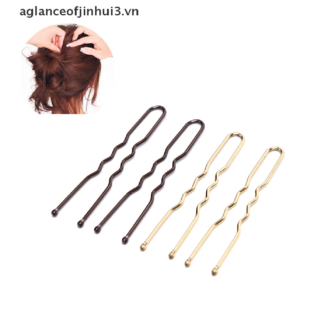 Set 20 Kẹp Tóc Kim Loại Hình Chữ U Cho Nữ