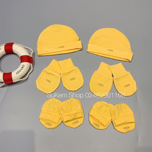 Set 2 mũ, bao tay, bao chân