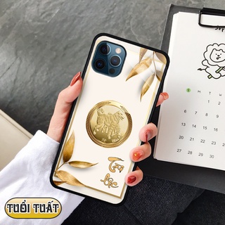Ốp lưng kính 3D 12 con giáp - iphone 12 promax