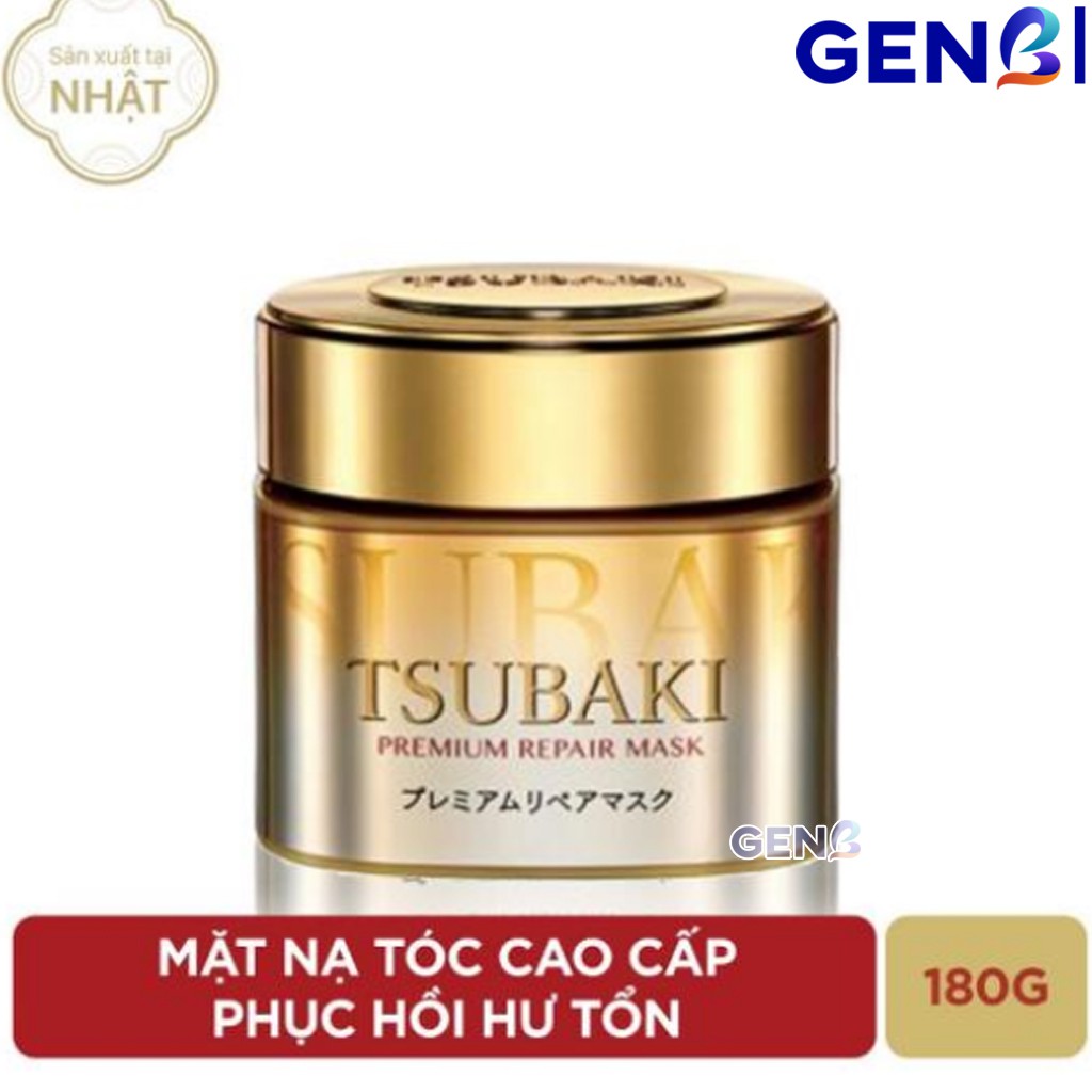 Mặt Nạ Tóc Tsubaki CHÍNH HÃNG Phục Hồi Hư Tổn Tsubaki Premium Repair Mask 180g Chăm Sóc Tóc Cty Shiseido Nhật Bản GenB