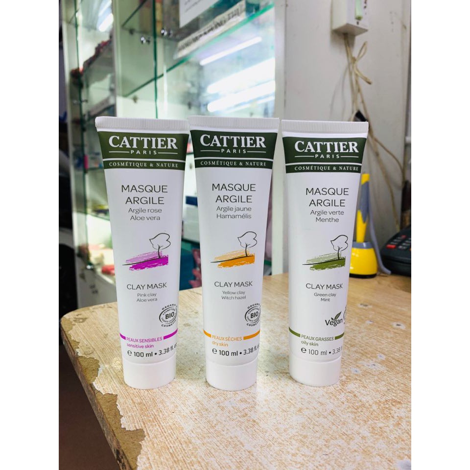 Mặt nạ đất sét cattier masque argile clay mask 100ml