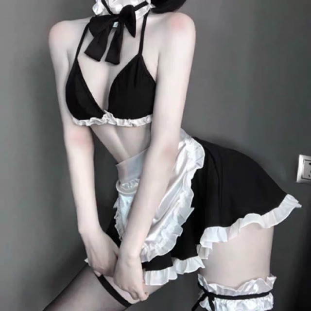 SHIP NHANH 2h 💝Free ship💝 Cosplay sexy cô hầu gái - đồ ngủ sexy gợi cảm LL 677 - Cô Chủ Nhỏ Chuyên Sỉ