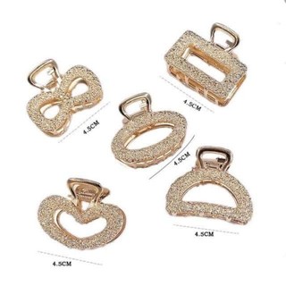 Set 5 kẹp tóc đính đá phong cách Hàn Quốc