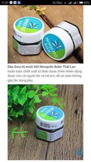 Kem bôi muỗi đốt thái lan mosquito