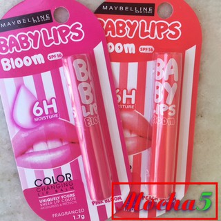 Sỉ son dưỡng môi MAYBELLINE Baby Lips Bloom Peach Bloom \ Pink Bloom Spf16 dưỡng hồng, mềm môi 1.7g
