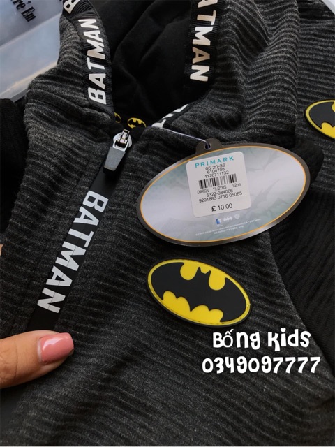 Quần Nỉ Bé Trai Bat Man Primark