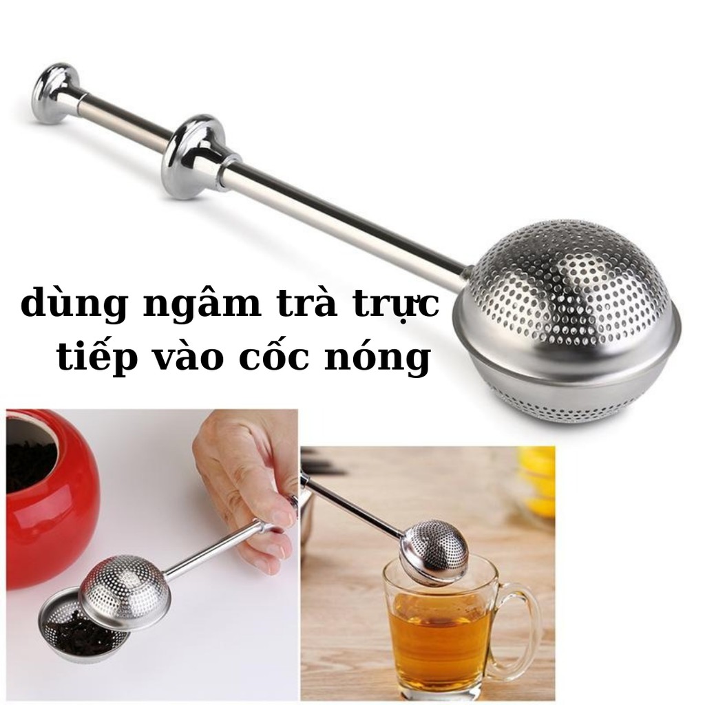 Dụng cụ lọc trà inox 304 hình quả bóng TiLoKi TLT01