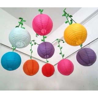 ĐÈN LỒNG VẢI TRÒN SIZE 25CM/30CM