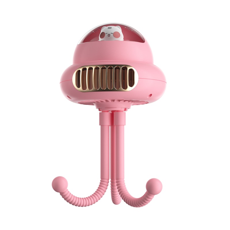 Quạt Cầm Tay Mini Có Giá Đỡ Ba Chân Linh Hoạt Có Thể Sạc Lại Bằng Cổng USB Dùng Khi Đi Du Lịch /