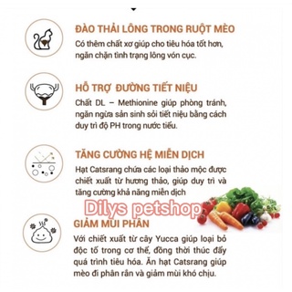 Hạt Cho Mèo Catsrang 2kg, Hỗ Trợ Tiêu Hóa, Giảm Mùi Hôi, Cho Mèo Trên 3 Tháng