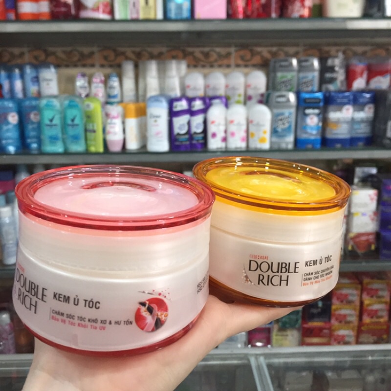 Kem Ủ Dưỡng Mượt Tóc Double Rich 150g Tím, Vàng, Hồng