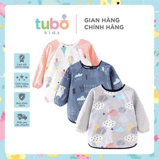 Áo yếm ăn dặm blw dài tay chống thấm tubokids cho bé
