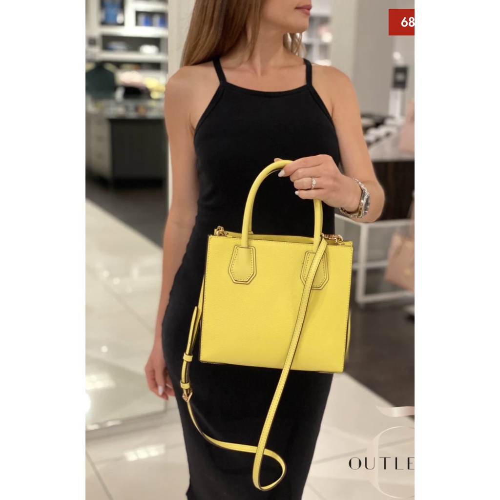 Túi xách nữ chính hãng Michael Kors Mercer Medium Leather Crossbody Bag-Size 22 x20cm