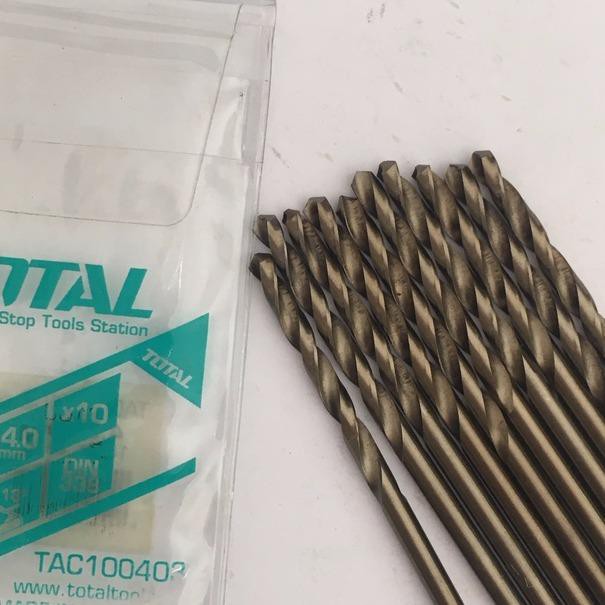 Combo 10 Mũi khoan sắt 4mm Total TAC100403