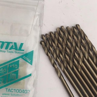 Combo 10 mũi khoan sắt 4mm total tac100403