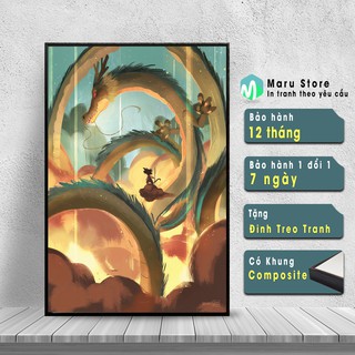 Tranh Rồng Thần Dragon Ball Dùng Để Treo Tường Trang Trí