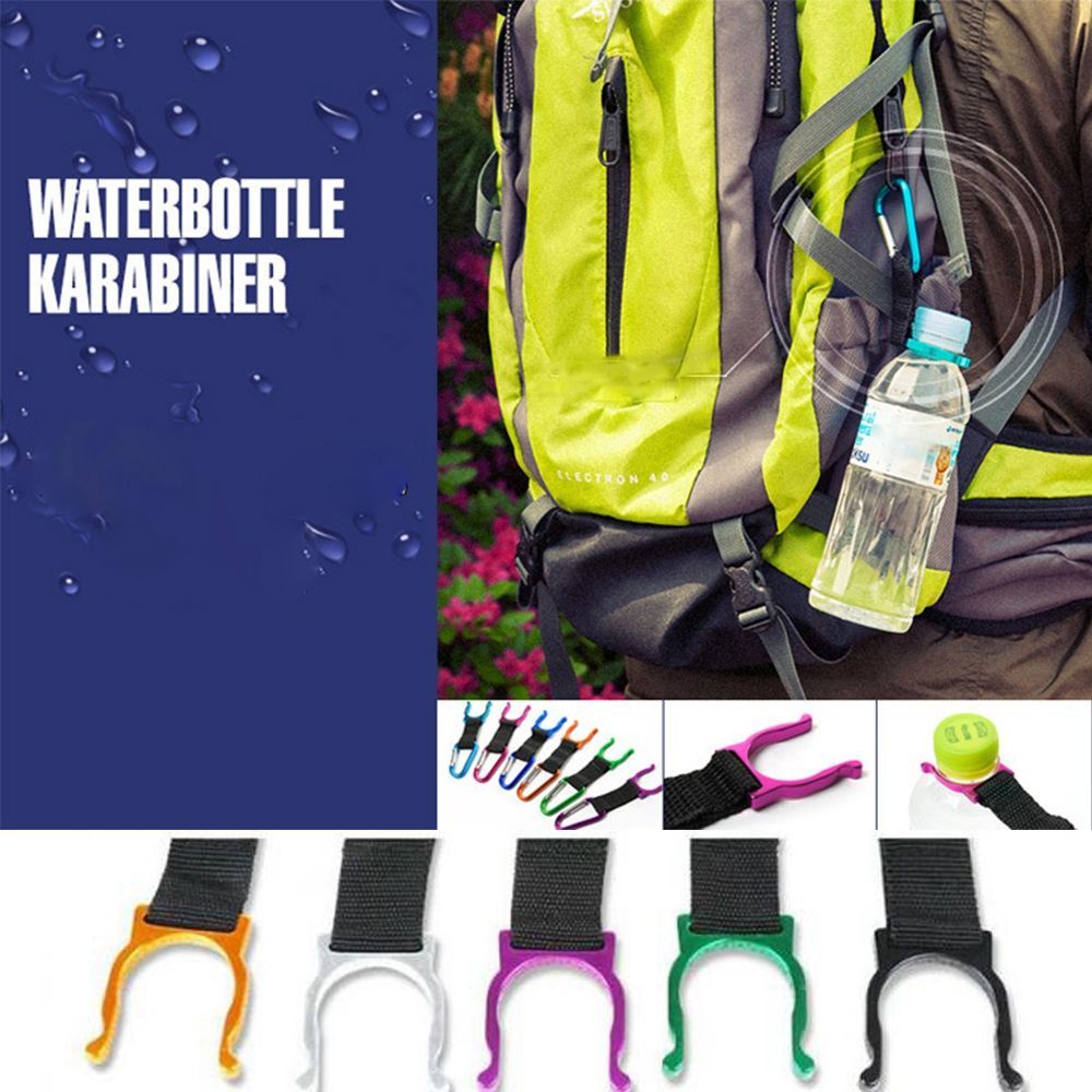 Móc Treo Chai Nước Chất Lượng Cao Hình Chữ D Đa Năng Nhiều Màu Sắc Dùng Khi Đi Cắm Trại Ngoài Trời