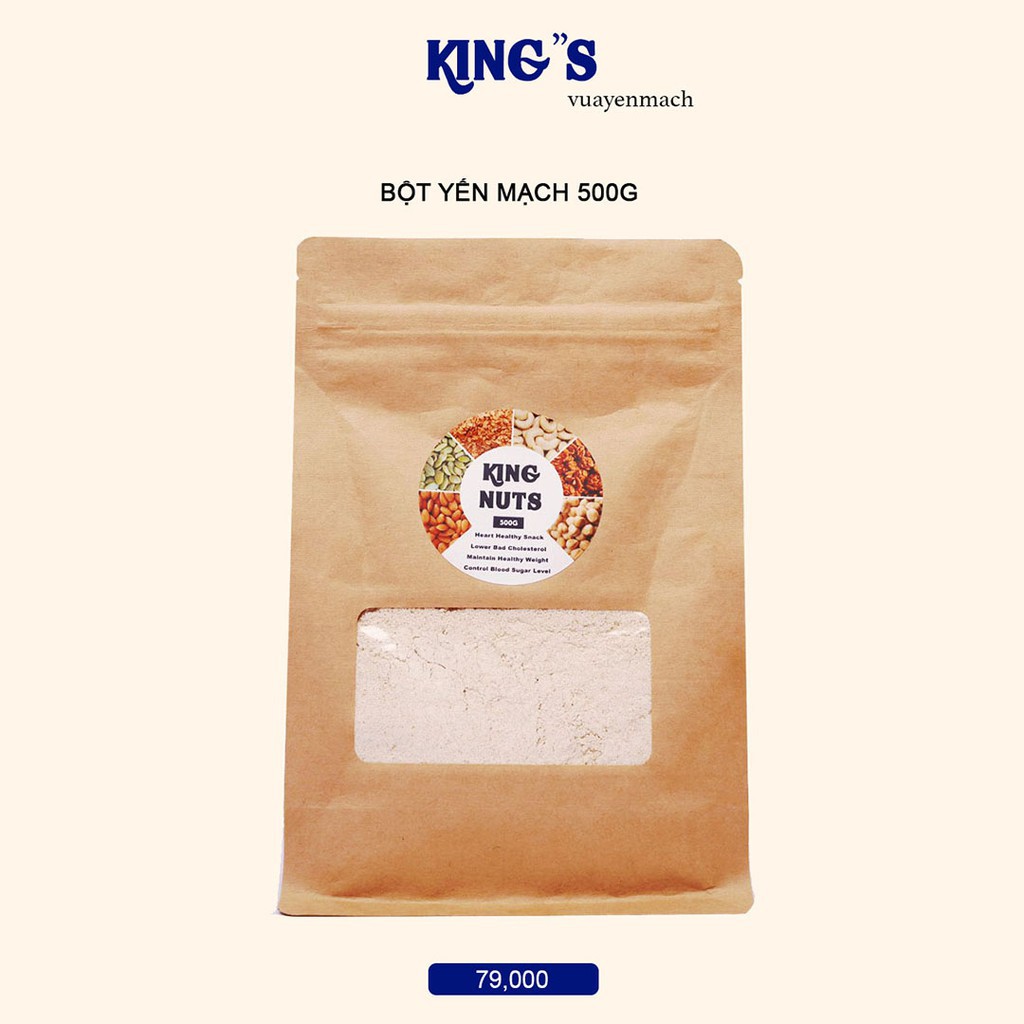 Bột yến mạch Úc King Oat 500g, làm bánh, làm sữa, mặt nạ mask, giảm cân, giảm mỡ, healthy food