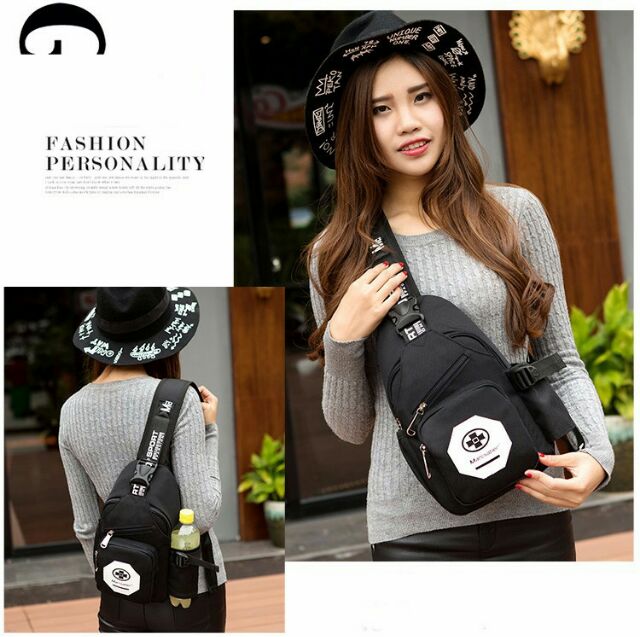 Túi chéo chữ thập thời trang có ngăn bình nước - tui cheo TLTC00078 | BigBuy360 - bigbuy360.vn