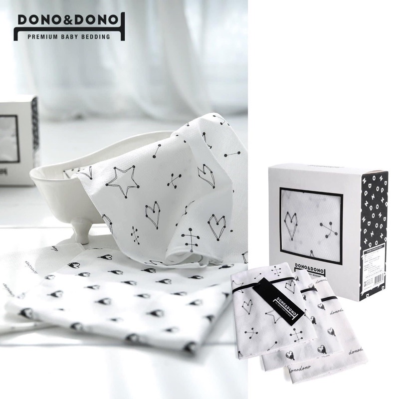 Set 10 khăn sữa Dono&Dono Hàn Quốc