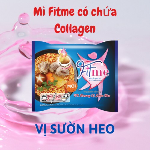 Mì fitme 3 vị thơm ngon (Lẩu Hải Sản chua cay, Sườn Heo, bò hầm ngũ vị) (80g* 5gói*6hộp)_tặng kèm hộp nhựa cao cấp | BigBuy360 - bigbuy360.vn