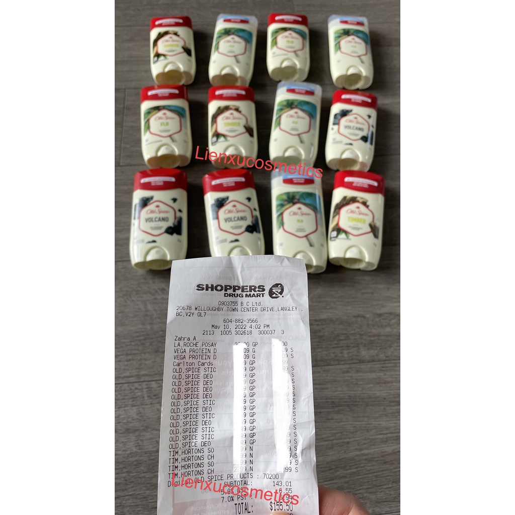 (Bill Canada) Sáp lăn nách Old Spice 85g& 73g