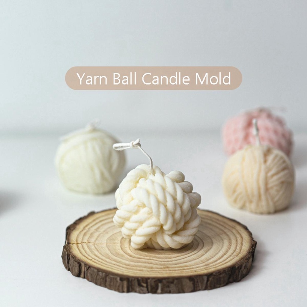 Khuôn Làm Nến / Sô Cô La Hình Quả Bóng Lưới Handmade Bằng Silicone Tiện Lợi Dành Cho Trang Trí Bánh Kem