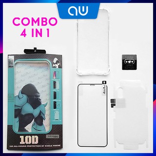Ốp Lưng iPhone Bộ Phụ Kiện Bảo Vệ Smart Phone Toàn Diện 360 Độ ATOUCHBO 4 in 1, Ốp Bảo Vệ, Kính Cường Lực, Miếng Dán PPF