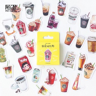 Set 45 sticker các món ăn, món đồ uống (không trùng)