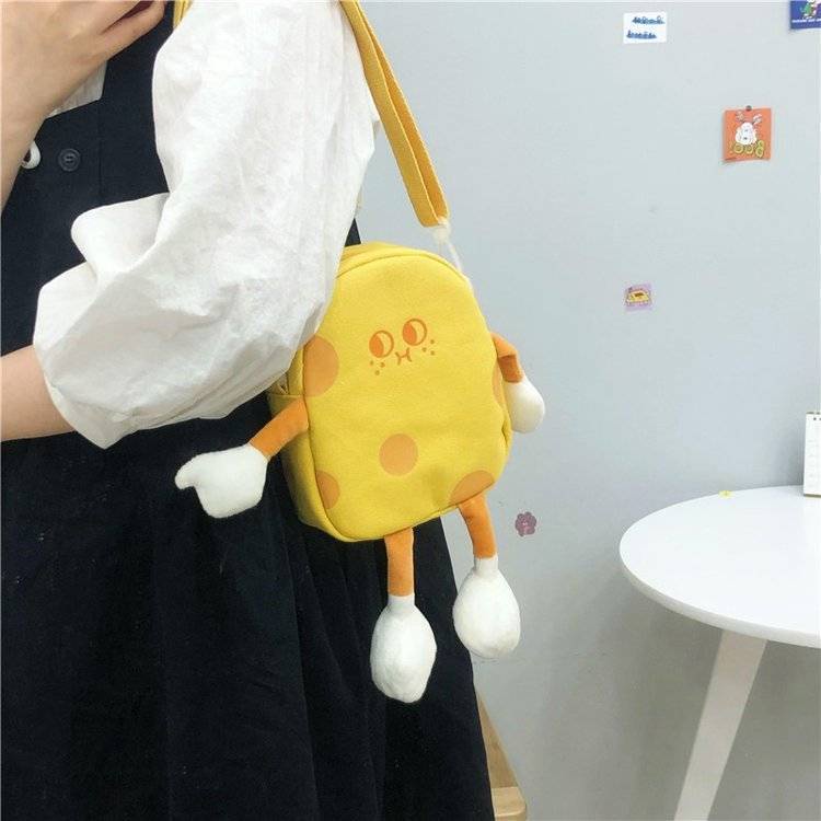 Túi Đeo Vai Phong Cách Cheese Villain Siêu Dễ Thương Phong Cách Hàn Quốc Cho Nữ