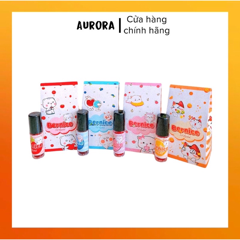 Set Son Tint Mini Bernice Siêu Lì 4 Màu Dễ Thương
