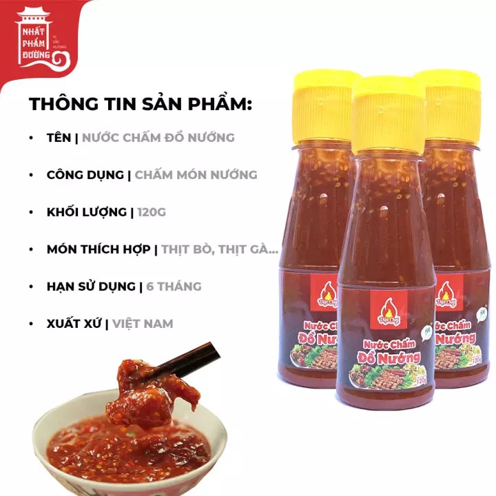 Nước tương chấm thịt nướng Hàn Quốc 120g chấm thịt bò lợn nướng BBQ date 2021