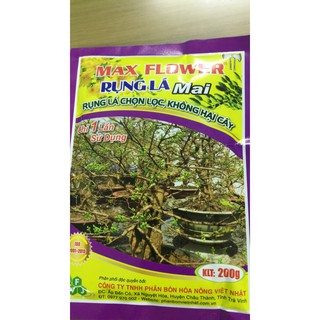 Sản phẩm rụng lá mai MAX Flower gói 200gr