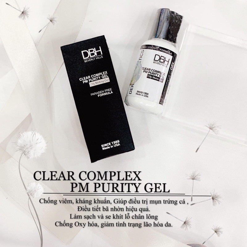 gel chấm mụn, mặt nạ mụn DBH clear complex