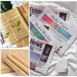 ( TIMES NEWS-DAILY PAPER ) BÁO GIẤY PHONG CÁCH RETRO, màu đẹp phụ kiện chụp ảnh sản phẩm phong cách cổ điển