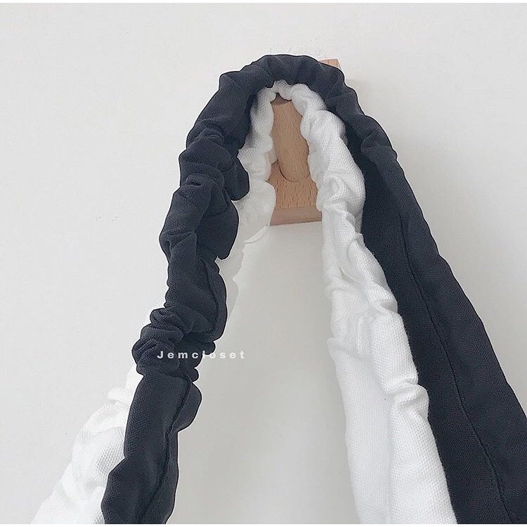 Túi vải trơn JEMCLOSET thời trang dây co giãn - 6467
