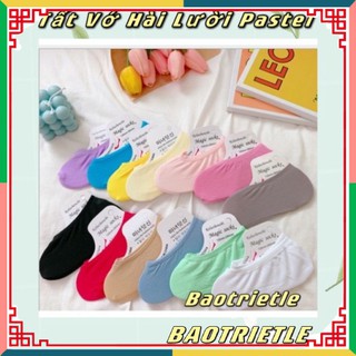 Tất Vớ Hài Lười Pastel Mang Giày Búp Bê - Có Đệm Silicon Chống Đau Gót Chân