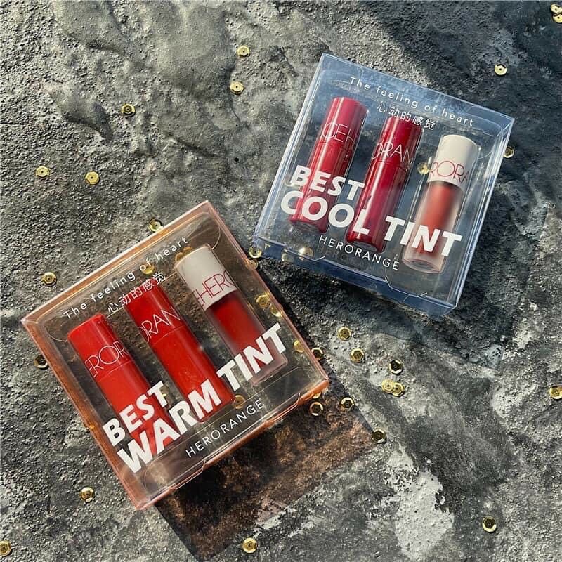SET SON KEM LÌ HERORANGE BEST COOL & WARM TINT | BigBuy360 - bigbuy360.vn
