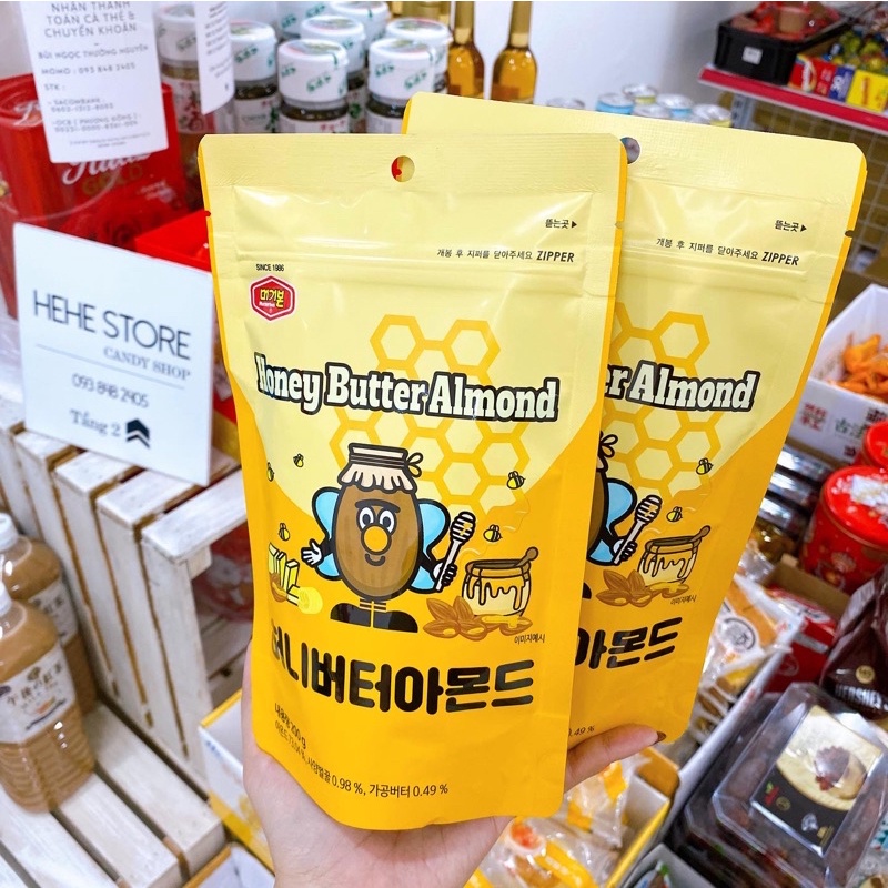 COMBO 2 Hạnh nhân bơ mật ong Hàn Quốc