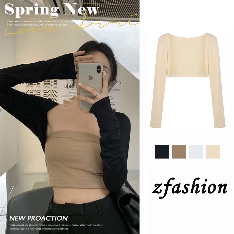 Áo Khoác Cardigan Dệt Kim Mỏng Dáng Ngắn Màu Trơn Thời Trang Mùa Hè Thanh Lịch Cho Nữ
