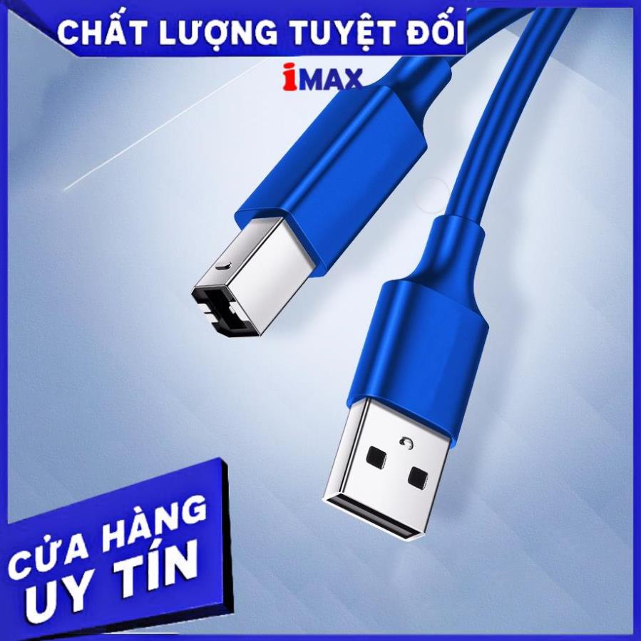 Dây Máy In Dài 3M Xanh/Đen Kết Nối Máy In Với Máy Tính Laptop Có Cục Chống Nhiễu Tốt