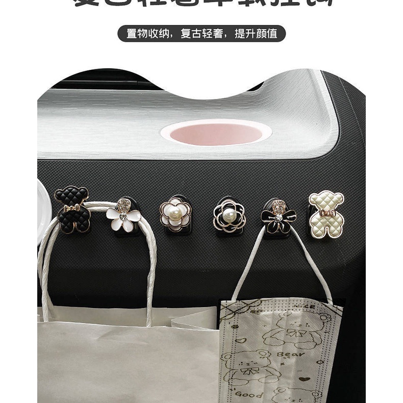 Mini Car Hook Interior Decoration Creative Small Hook Storage Macaron Modification Decorations car accessories PNh3