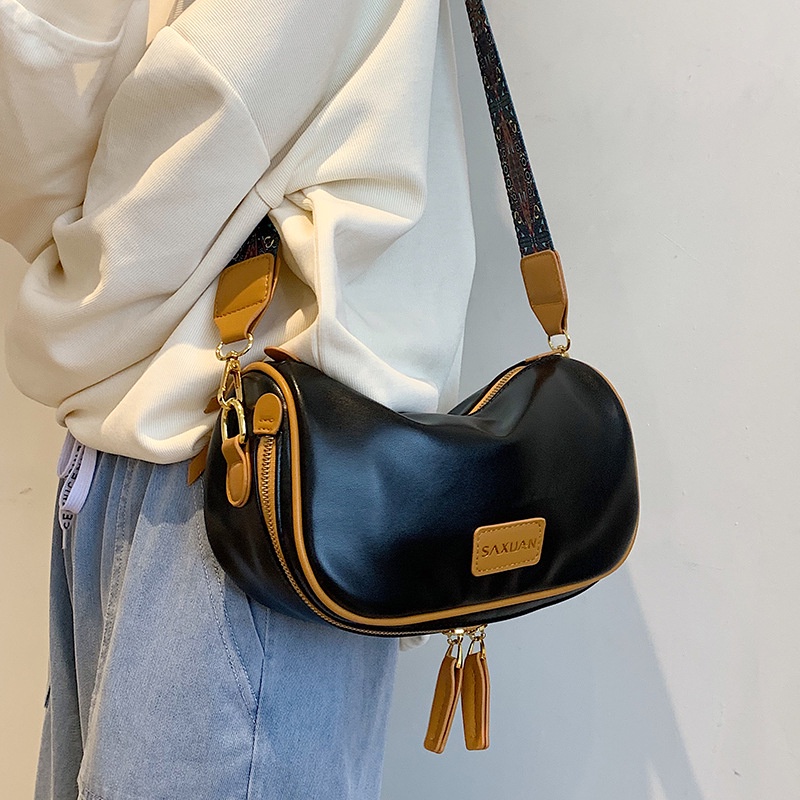 Túi Đeo Chéo Vai Kiểu Yên Ngựa Đầy Màu Sắc Phong Cách retro Dành Cho Nữ